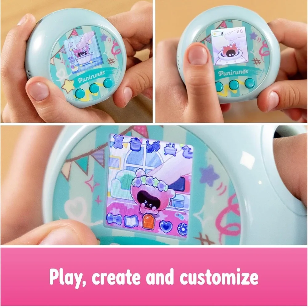 Punirunes, Interactive Digital Toy with 55 Squishy Characters Inside.